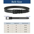 thumbnail image 3 of Punplita Men Belt Leather Belts for Men Black Belts for Jeans Pants, 3 of 6