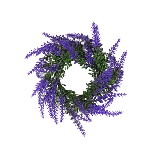 Easter Wreath With Lavender Scented Artificial Flowers Purple Plastic Spring Door Hanging For Front Door Window Display 20 cm