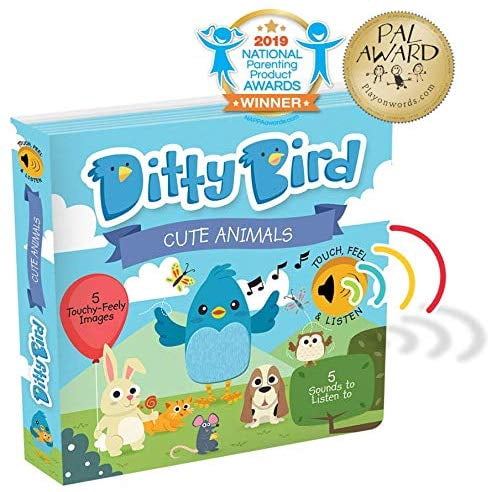 Ditty Bird Interactive Educational Children's Sound Book, Cute Animals