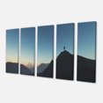 thumbnail image 2 of Man Looking from Mountain - Landscape Canvas Art Print, 2 of 3