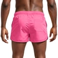 thumbnail image 3 of Boyscolos Mens Board Shorts Swimwear Summer Beach Swim Drawstring Shorts Surfing Sport Bathing Suit Athletic Gym Shorts Hot Pink XL, 3 of 7