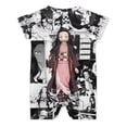 thumbnail image 2 of Demon Slayer Nezuko Baby Bodysuit Boy Girl Clothes Soft Newborn Infant Outfit Short Sleeve Romper, 2 of 8