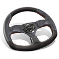 thumbnail image 1 of NRG Innovations ST-009CFRS Carbon Fiber Steering Wheel with Red stitching (320mm Flat Bottom), 1 of 4