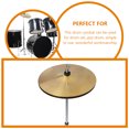 thumbnail image 3 of OULII Cymbale de Pile Jazz Crash en Métal Doré pour Pratique et Performance, 3 of 8
