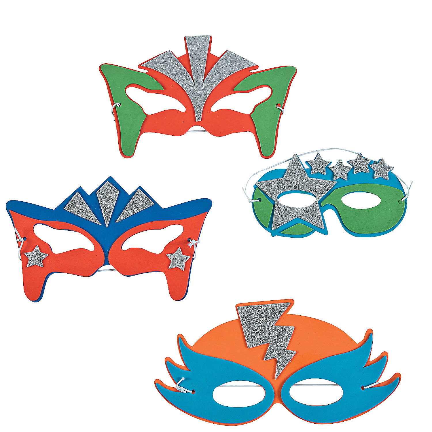Foam Superhero Masks U.S 24 Count Toy