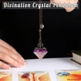thumbnail image 3 of GHSDFBB Pendule en Cristal d'Améthyste Radiesthésie Guérison Naturelle Cristal Quartz Résine Reiki Pierre Précieuse Pendentif Pendule Pyramide Énergie Cristal pour Divination Sorcellerie Équilibre Méditation Cadeau, 3 of 7