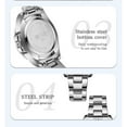 thumbnail image 4 of Explojoy Women's Stainless Steel Watch – Elegant Crystal Details with Waterproof Quartz Movement, 4 of 10