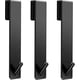 thumbnail image 1 of Shower Door Hooks(7.5 Inch),Stainless Steel Towel Hooks,Heavy Duty Rack Hooks for Robe,Towel-3 Pack-Black, 1 of 4
