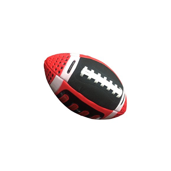 QualitChoice Ballon de Rugby pour Enfants Cadeau Portable Soccer Sports Ballon de Rugby Extérieur Bleu 3 Intérieur Taille Rouge 11x22 cm