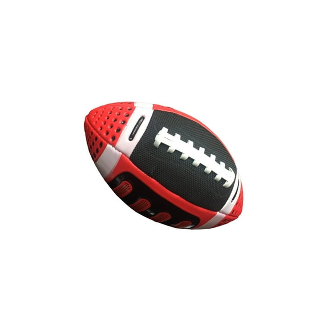 Shengyu Ballon de Rugby pour Enfants Cadeau Ballon de Soccer Portable Sports Intérieur Extérieur Taille 3 Rugby Bleu Rouge 11x22 cm