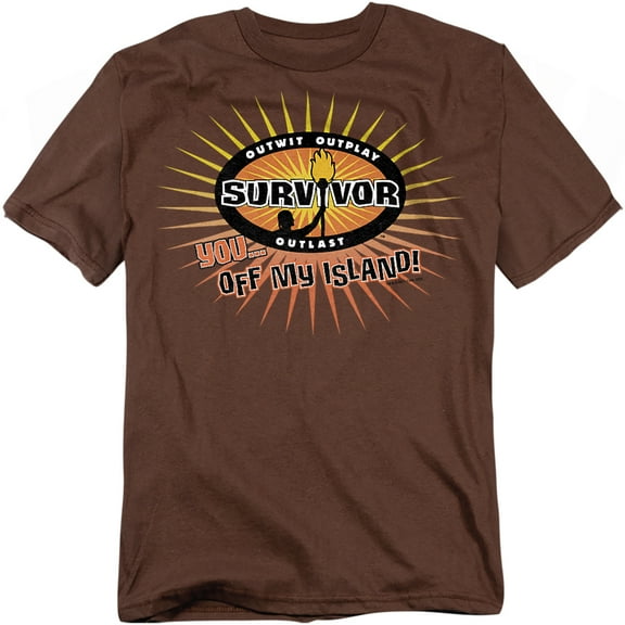 Survivor T-Shirt Off My Island Unisex Graphic Tee For Men & Women Coffee