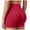 Red, variant on Yammkia White Spandex Shorts Biker Spandex Shorts Women High Waisted Tummy Control Workout Yoga Shorts Brick Red,XL