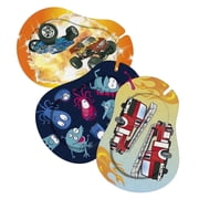 Ortopad® Bamboo for Boys, Adhesive Eye Patches, 30/Pack, Medium Size, Monster Truck, Glow in The Dark Monsters, Fire Truck