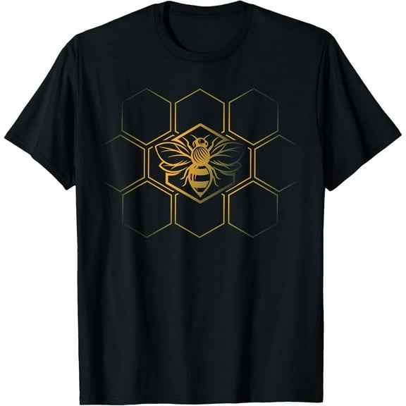 Beekeeper Beekeeping - Honeycomb Love For Bees T-Shirt men and women can wear, black, white, gifts
