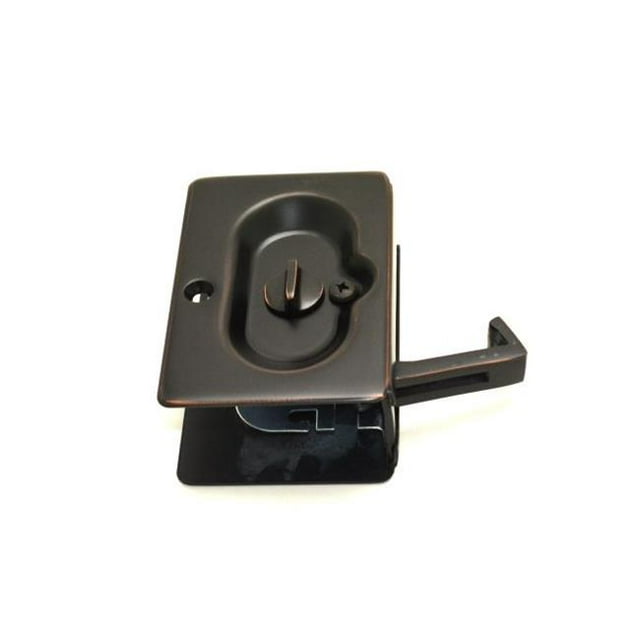 Emtek 2102US10B Privacy Pocket Door Lock, Oil Rubbed Bronze
