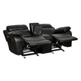 thumbnail image 5 of Lexicon Marille Double Glider Reclining Loveseat with Center Console in Black, 5 of 9