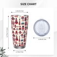 thumbnail image 4 of Susaid Rocket Pattern Print 20oz Car Cup,Insulated Coffee Cup Fully Spill Proof Travel Coffee Mug, Stainless Steel Tumbler for Work Home Outdoor Car-Straw Three-piece Set, 4 of 8