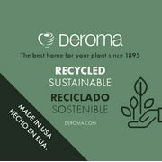 Jacinto Recycled Plastic Planter, 10 inch Opening Diameter, Blue Color by Deroma USA