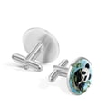 thumbnail image 3 of Panda Stylish Mens Cufflink Set for Formal Attire, Made of Stainless Steel, for Special Occasions, 3 of 6