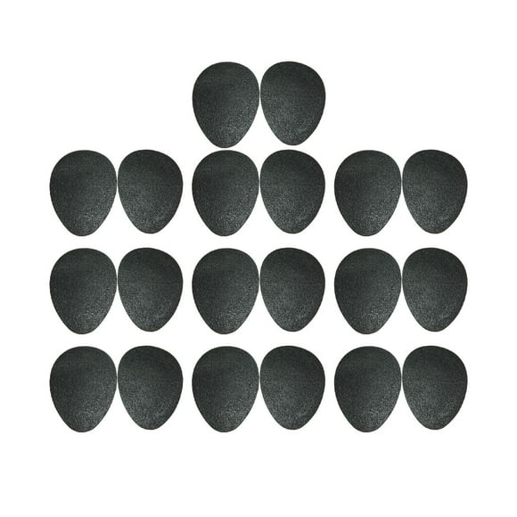 10 Pairs Anti-slip Forefoot Shoes Pad Cowhells Shoe Insoles Adhesive Half Insoles (Large)