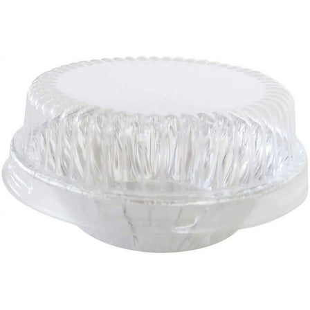 KitchenDance Disposable Aluminum Mini Tart Pans with Lid - 3 Inches Round Aluminum Foil Mini Pie Pan, Non-Stick Baking Pan Perfect for Baking, Storing, Preparing Food, #301P, Pack of 100