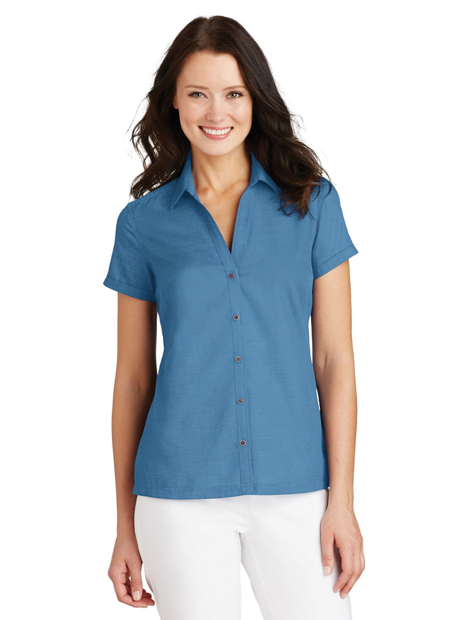 Port Authority Port Authority Women's Textured Camp buttondownshirts