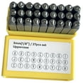 thumbnail image 4 of Set de estampilla de metal Metal Fill Punch Juego 27pcs Número de letra Herramienta de estampado de estampado Set para el grabado de la mano de madera Mayúscula, 4 of 8