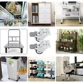 thumbnail image 2 of Ruedas giratorias para muebles Apuakthei, ruedas de transporte giratorias de 25 mm, ruedas para carro, ruedas de placa industrial, transporte TPE, 2 ruedas para muebles + 2 ruedas con freno + 18, 2 of 5