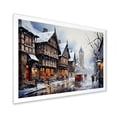 thumbnail image 2 of Designart "Winter Cityscape German Charm II" Landscapes Framed Wall Art Decor - Traditional Brown Winter Landscape Bedroom Framed Canvas Wall Art, 2 of 6