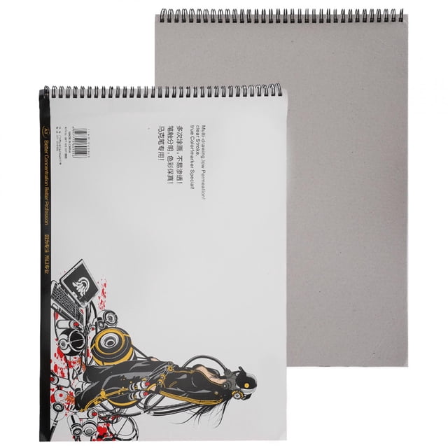 Cuaderno De Bocetos Con Marcadores, Fácil De Almacenar, Cómodo De Agarrar, Almohadilla De Papel Para Marcadores, No Se Rompe Fácilmente, Diseños Para Tomar Notas En La Oficina