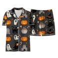 thumbnail image 6 of OJSFQUFP Girls Shorts Set Toddler Short Sleeve Print Shirts Tops Pants Outfits Button, 6 of 6