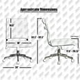 thumbnail image 4 of 2xhome PU Leather Mid Back Task Chair with Adjustable Height Lumbar Support, Multiple Colors, Set of 1, 1 piece, 4 of 12