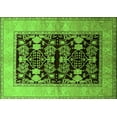 thumbnail image 1 of Ahgly Company Indoor Rectangle Oriental Green Industrial Area Rugs, 5' x 7', 1 of 4