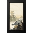 thumbnail image 2 of Koson, Ohara 9x14 Black Modern Framed Museum Art Print Titled - Pagoda and rainbow, 2 of 5