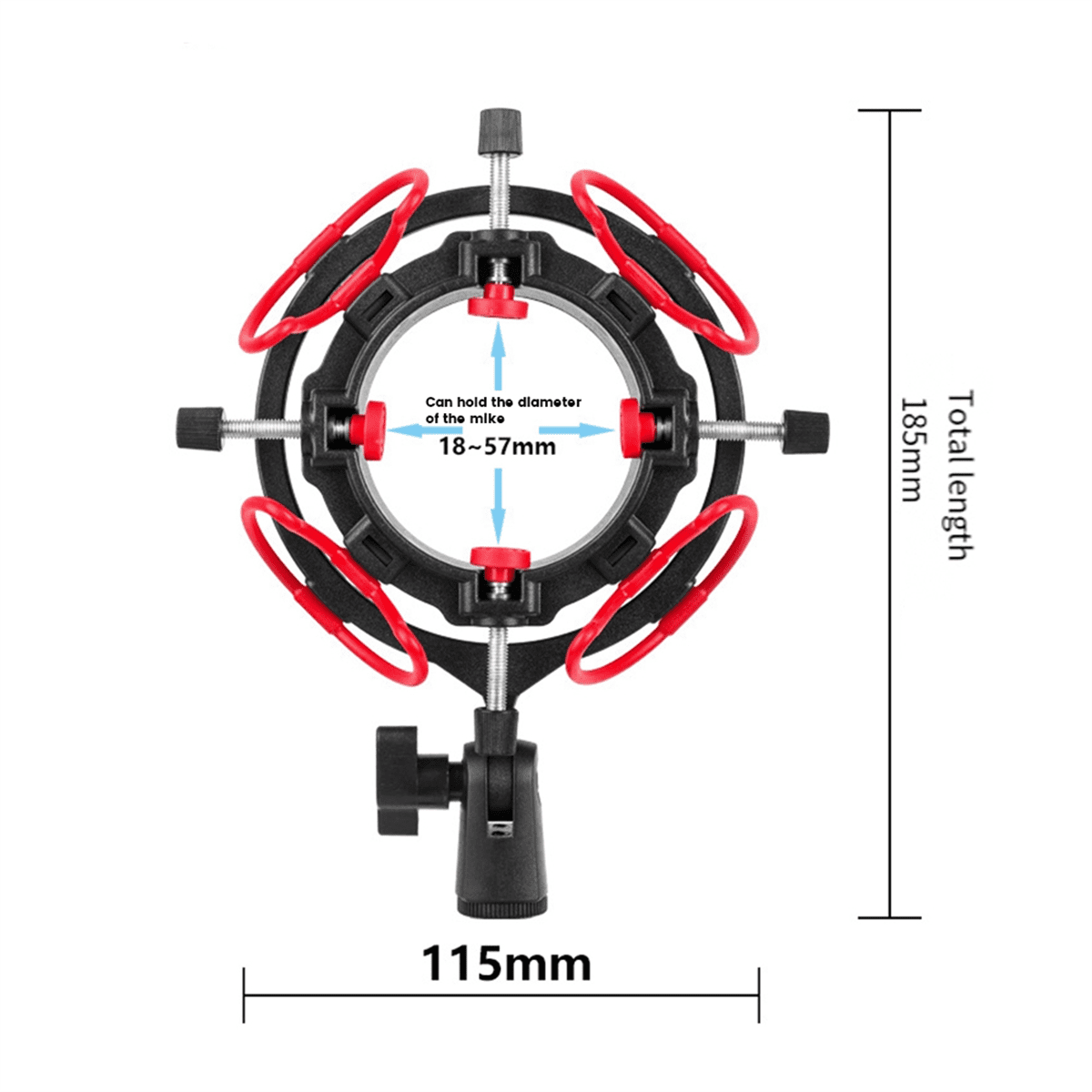 Universal Microphone Shock Mount Adjustable Microphone Stand for All Microphones Size At 18mm-57mm