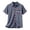 Dark Gray, variant on Men's Boho Color Block Short Sleeve Shirt Striped Accent Pocket Casual Beach Top for Summer Vacation Men's Casual Shirts,Khaki,M