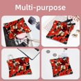 thumbnail image 5 of FeBohao 2 PCS Cosmetic Shrapnel Bag Cute Makeup Toiletry Bags Squeeze Purse Pouch Vegan Leather Square Capacity Stuff Aesthetic Toddler Toothbrush Personal Tote Must Set Bathroom Rugby, 5 of 6