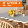 thumbnail image 4 of Goldeer Silicone Mats for Kitchen Counter - Heat Resistant Table Mat for Air Fryer Silicone Countertop Protector Nonskid Desk Saver Pad for Craft Coffee Makeup 23.6"L x 15.7"W Light Gray, 4 of 8