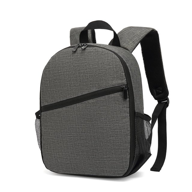 Sac à Dos Appareil Photo Numérique Multifonctionnel en Polyester pour Usage Extérieur avec Poches en Filet, avant et Bretelles Confortables