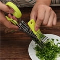 thumbnail image 2 of Tssuoun Onion Scissors Plastic Paper Multifunctional Stainless Steel Kitchen Tools Household Barbecue Vegetable Chopped Tool, 2 of 8