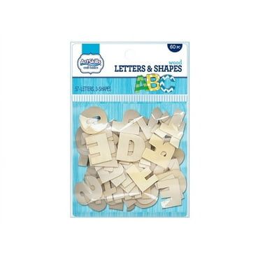 ArtSkills - Craft shape - letters - wood (pack of 60)