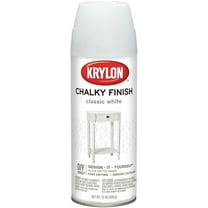 Chalky Finish Aerosol Spray Paint 12oz-Classic White
