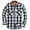 White, variant on Men's Casual Plaid Shirts Button Down Long Sleeve Jackets Shirt with Chest Pocket Checked Shirt Jacket Thicker and Warmer for All Seasons Purple XL