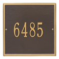 thumbnail image 1 of Plaque Carrée Personnalisée - Standard - Mur - 1 Ligne-2110og-Bronze/or, 1 of 1