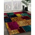 thumbnail image 2 of Ahgly Company Indoor Rectangle Abstract Coffee Brown Patchwork Area Rugs, 7' x 10', 2 of 6