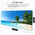 thumbnail image 2 of Large Mouse Pad, XXL Gaming Mousepad, Desk Mat for Desktop, Thick Rubber, Big & Long Size, Stitched Edges, Full Desk Pad for Laptop & Computer, Extended 31.5 x 11.8 in, Beach Coconut Tree, 2 of 7