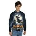 thumbnail image 4 of Happy Halloween Portuguese Water Dog Witch Pumpkins Bats All Over Print 3D Baseball Jacket PWD Portie Fishing Dog Lover Bomber Jacket Softball - 13012, 4 of 6