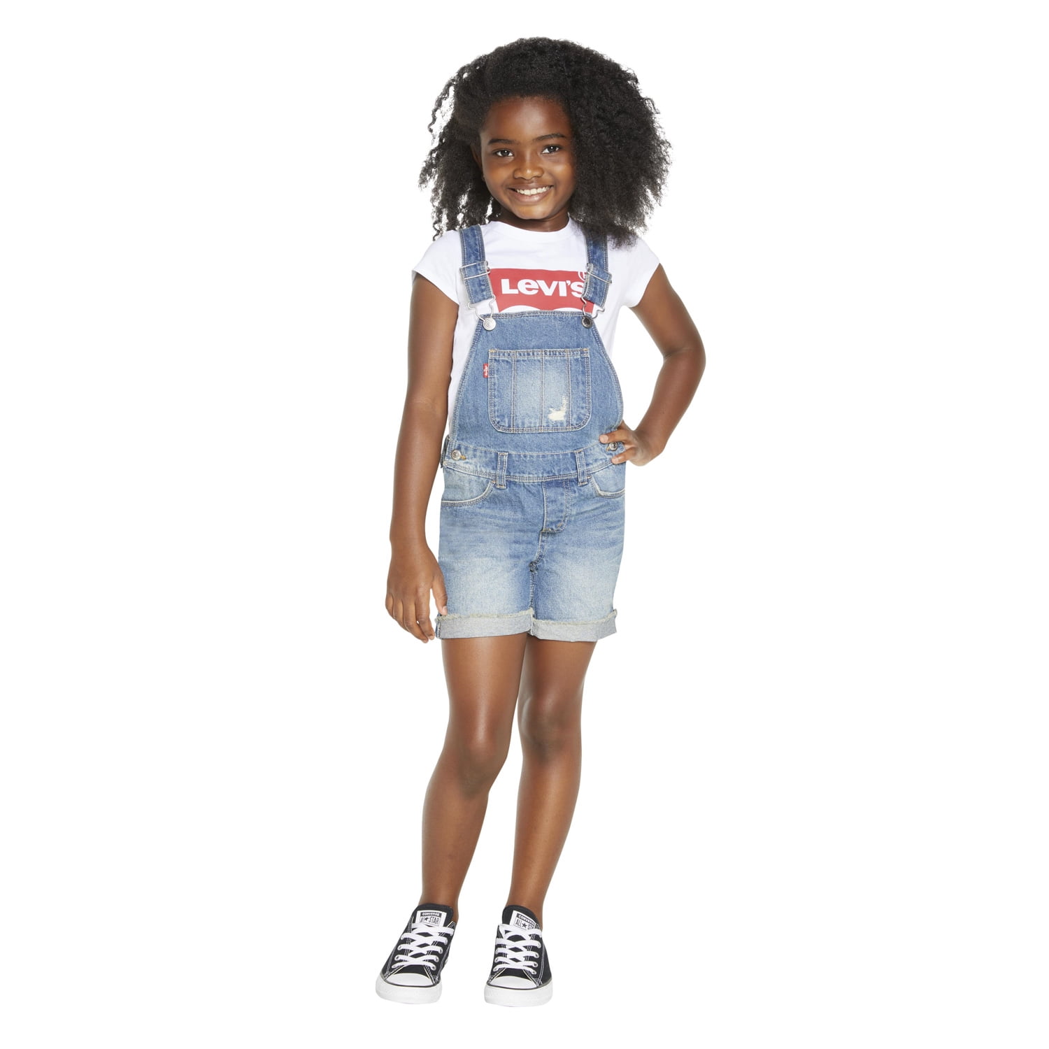 Levi's Girls' Denim Shortall, Sizes 4-16