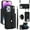 Black, variant on Allytechgroup for iPhone 17 Wallet Case with 5 Cards Holders, Detachable Hand Strap & Shoulder Lanyard RFID Blocking Shockproof Protective Case for iPhone 17 Girls Women, Violet