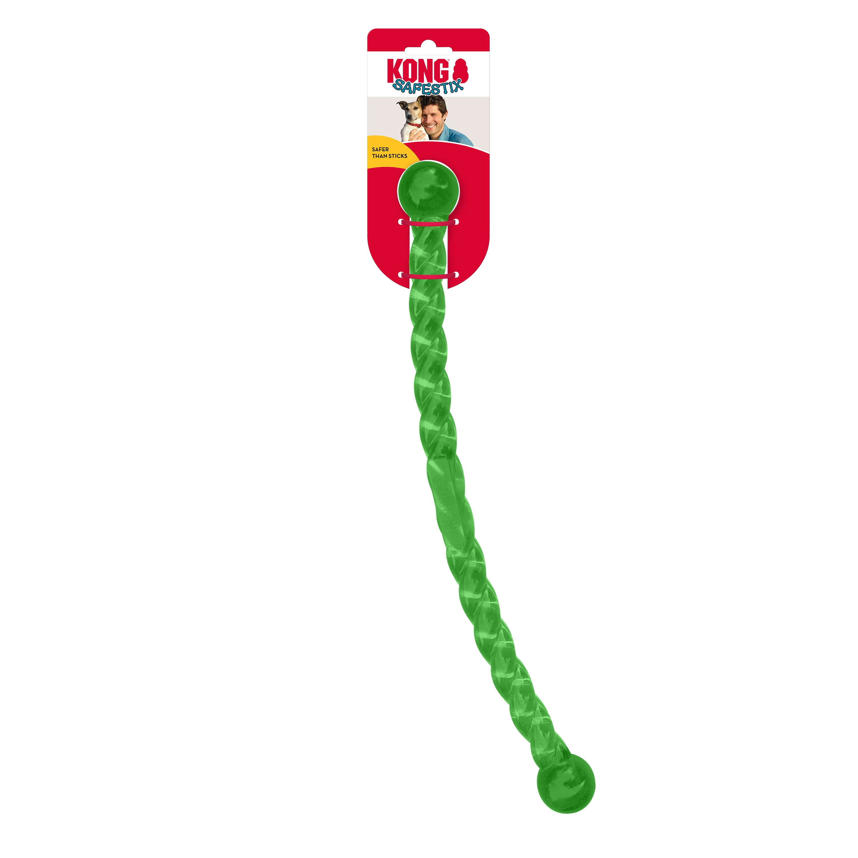 KONG® SafeStix Durable Dog Toy, Green, Small